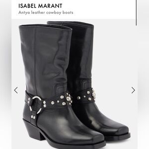 Isabel Marant Antya leather cowboy boots